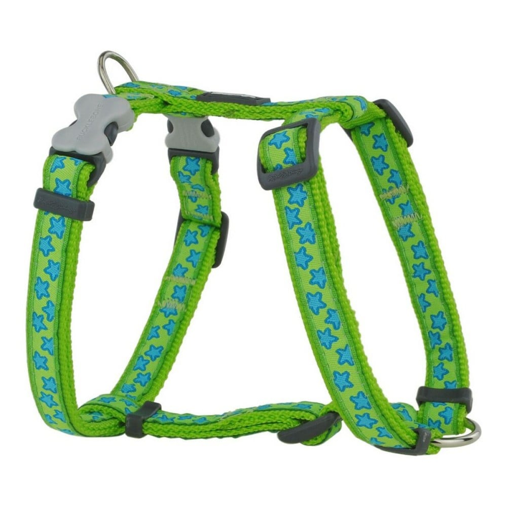 Harnais pour Chien Red Dingo Style Turquoise Étoile Vert 37-61 cm