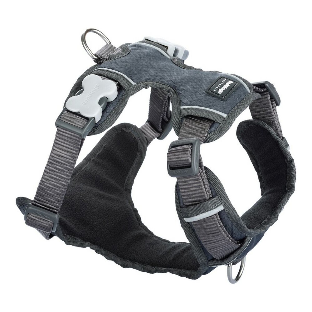 Dog Harness Red Dingo Padded L Grey