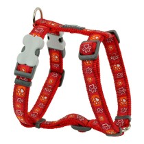 Harnais pour Chien Red Dingo Style Rouge Empreinte des animaux 30-48 cm