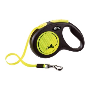 Laisse pour Chien Flexi NEW CLASSIC NEON 5 m Taille S