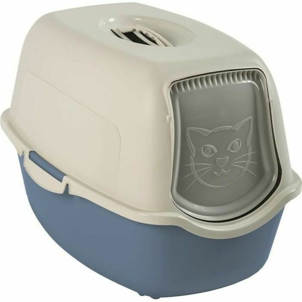 Cat Litter Box Rotho My Pet BAILEY Blue/White Recycled plastic