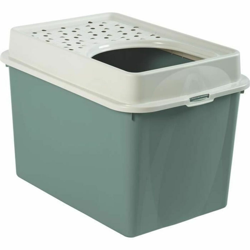 Cat Litter Box Rotho My Pet BERTY 57 x 40 x 33 cm White/Green