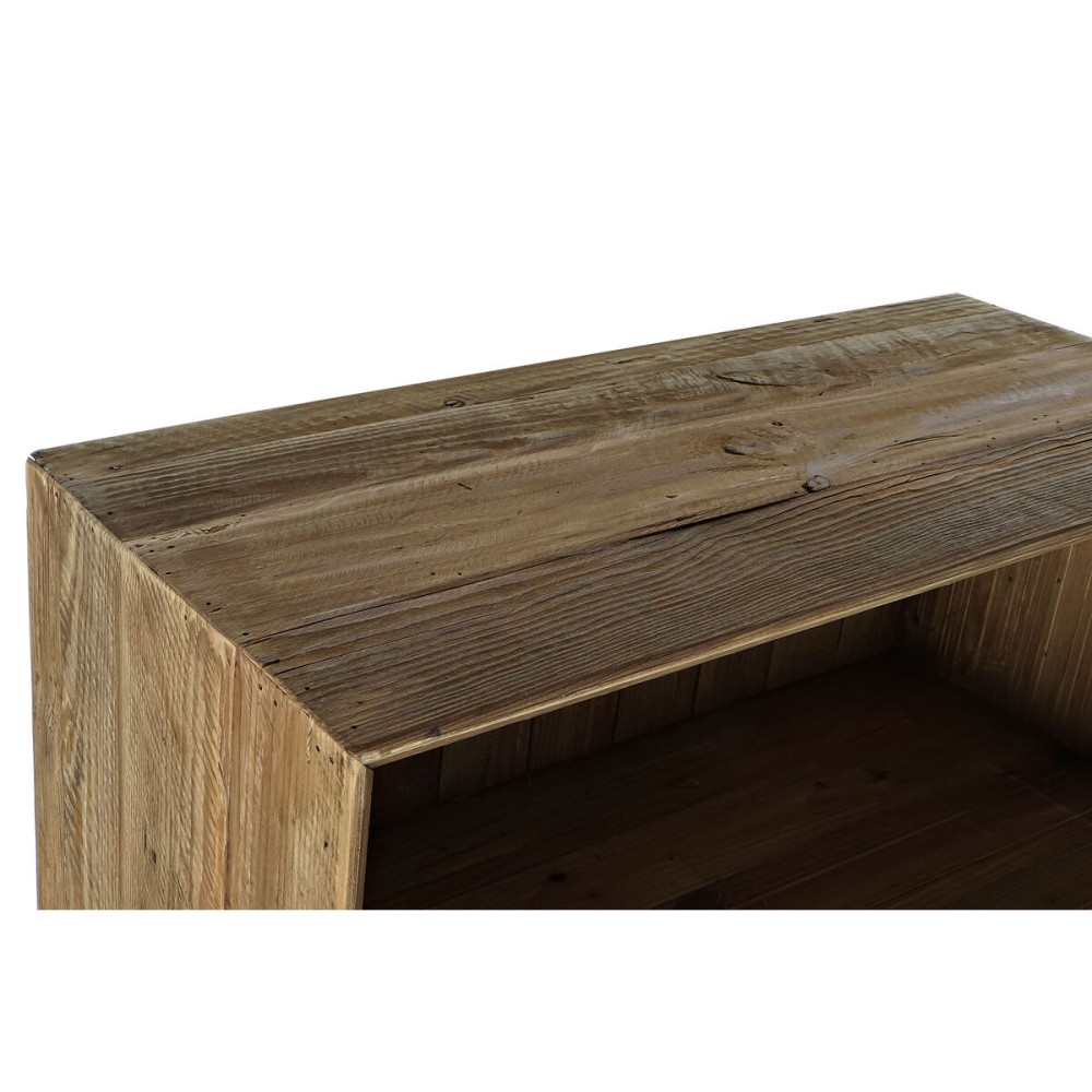 Étagère DKD Home Decor Verre Naturel Bois Recyclé 4 Etagères (90 x 40 x 160 cm)