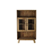 Étagère DKD Home Decor Verre Naturel Bois Recyclé 4 Etagères (90 x 40 x 160 cm)