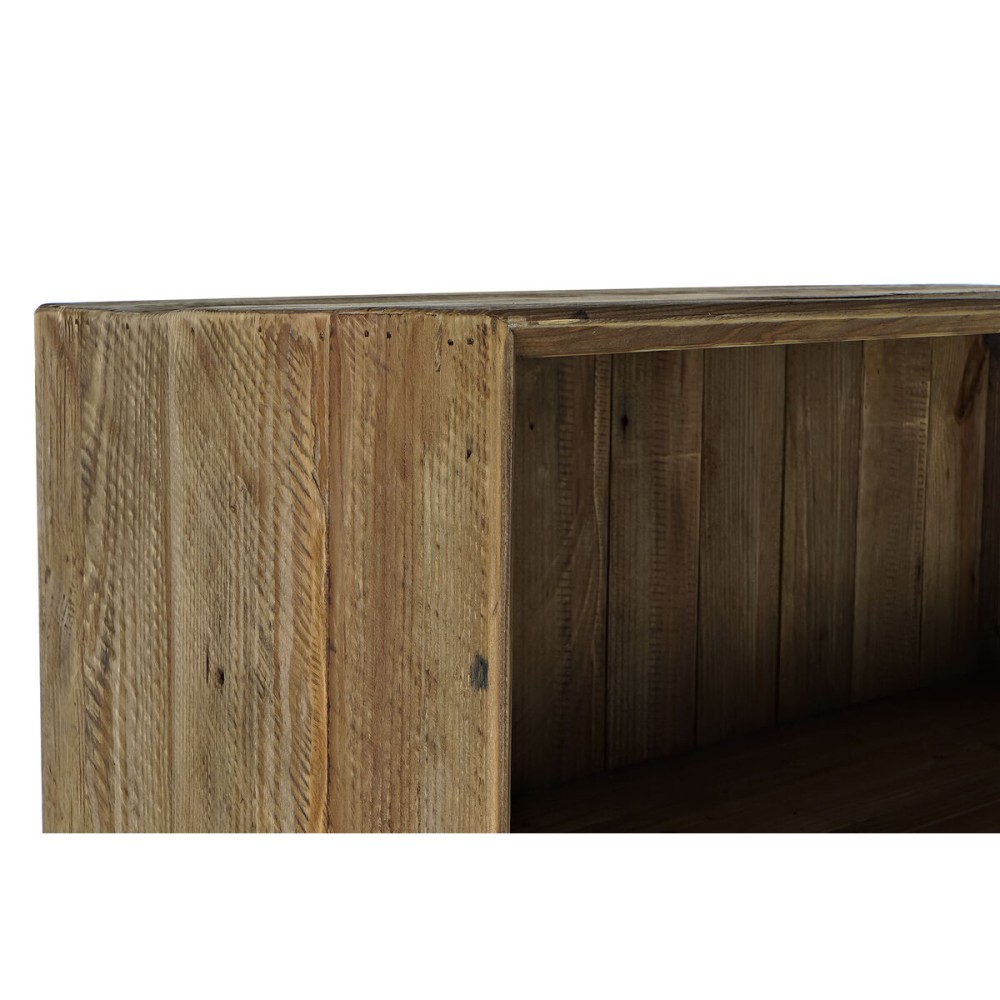 Étagère DKD Home Decor Verre Naturel Bois Recyclé 4 Etagères (90 x 40 x 160 cm)