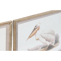 Bild DKD Home Decor 70 x 2,5 x 50 cm Traditionell Vögel (6 Stücke)