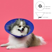 Elizabethan Dog Collar KVP EZ Soft Blue (35-60 cm)