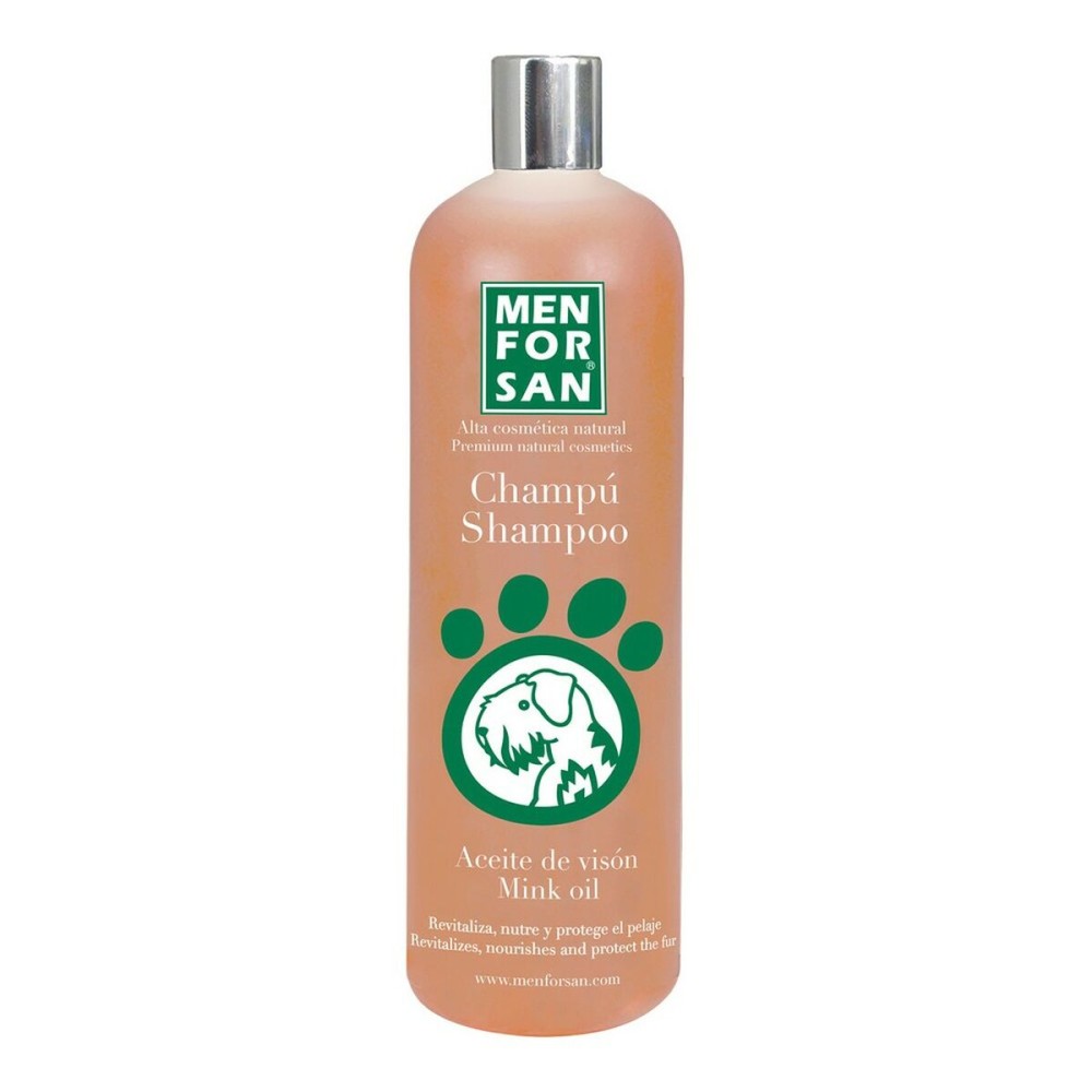 Shampoing pour animaux de compagnie Menforsan 1 L Chien Huile de vison