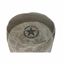 Cushion DKD Home Decor Floor Grey Polyester Cotton Star Aluminium Vintage (44 x 44 x 44 cm)