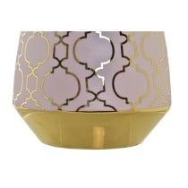 Vase DKD Home Decor Porzellan Rosa Gold Orientalisch Verchromt (18 x 18 x 24 cm)