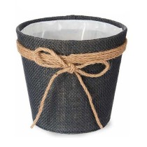 Cache-pot Ibergarden Gris Plastique Lien 16 x 14,5 x 16 cm