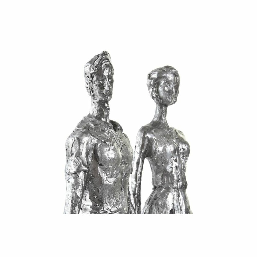 Figurine Décorative DKD Home Decor Argenté Noir Résine Moderne Famille (26 x 11,5 x 41,5 cm)