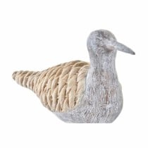 Deko-Figur DKD Home Decor Grau natürlich Vogel Mediterraner 23 x 9 x 26,7 cm