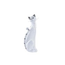 Figurine Décorative DKD Home Decor Blanc Chat Romantique 30 x 40 cm 9 x 9 x 24 cm