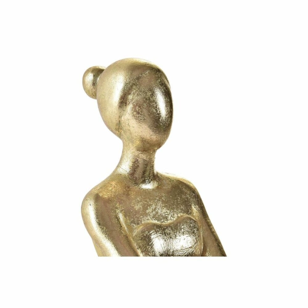 Decorative Figure DKD Home Decor Ballerina Golden Resin Dark grey (21,5 x 23 x 32 cm)