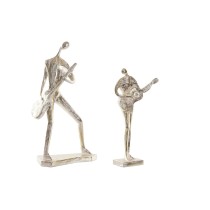 Decorative Figure DKD Home Decor 21 x 13 x 42 cm 17 x 7,5 x 33 cm Golden Music (2 Units)