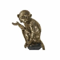 Deko-Figur DKD Home Decor Gold Metall Harz Kolonial Affe (32 x 21 x 105 cm)