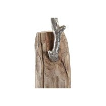 Deko-Figur DKD Home Decor Kofferraum Silberfarben Baum Braun Aluminium Kolonial Mango-Holz (26 x 11 x 51 cm)