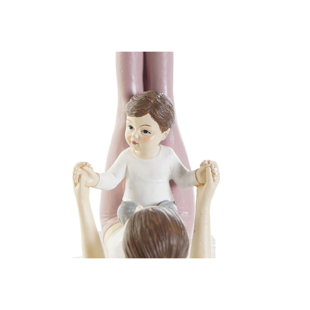 Deko-Figur DKD Home Decor Rosa Yoga Scandi 15,5 x 6,5 x 17 cm