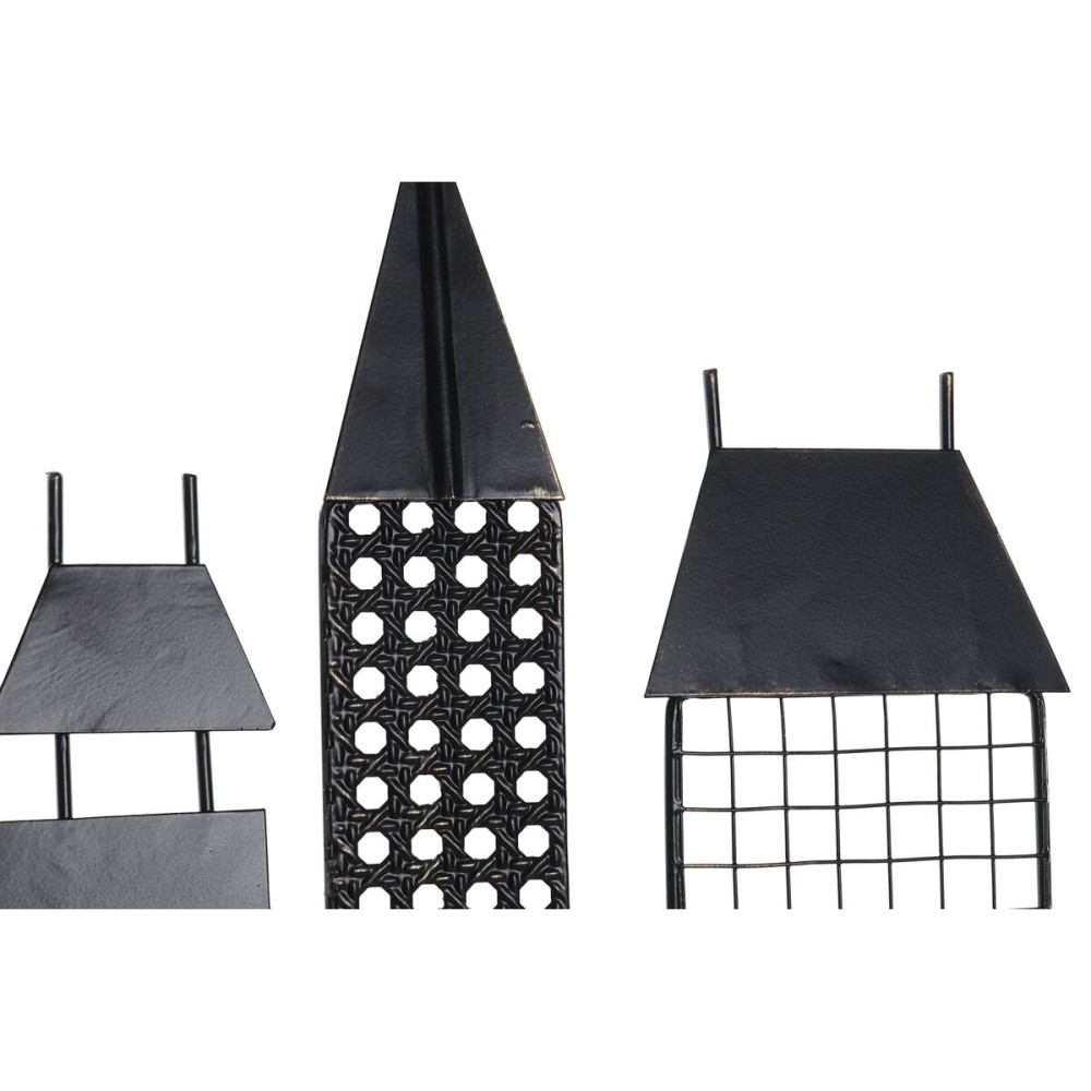 Décoration murale DKD Home Decor Noir Doré Loft 105 x 6 x 56 cm