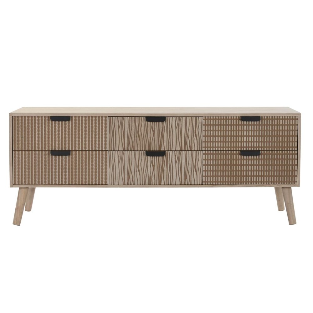 TV furniture DKD Home Decor Fir Brown MDF Wood 120 x 40 x 47 cm