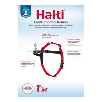 Dog Harness Company of Animals Halti Black/Red Size M (58-86 cm)