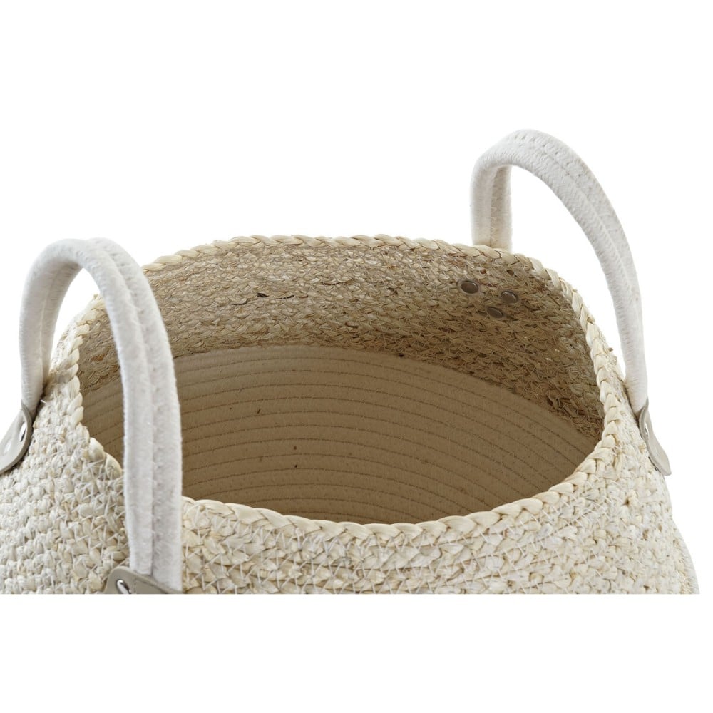 Korb DKD Home Decor 37 x 37 x 25 cm Naturfaser