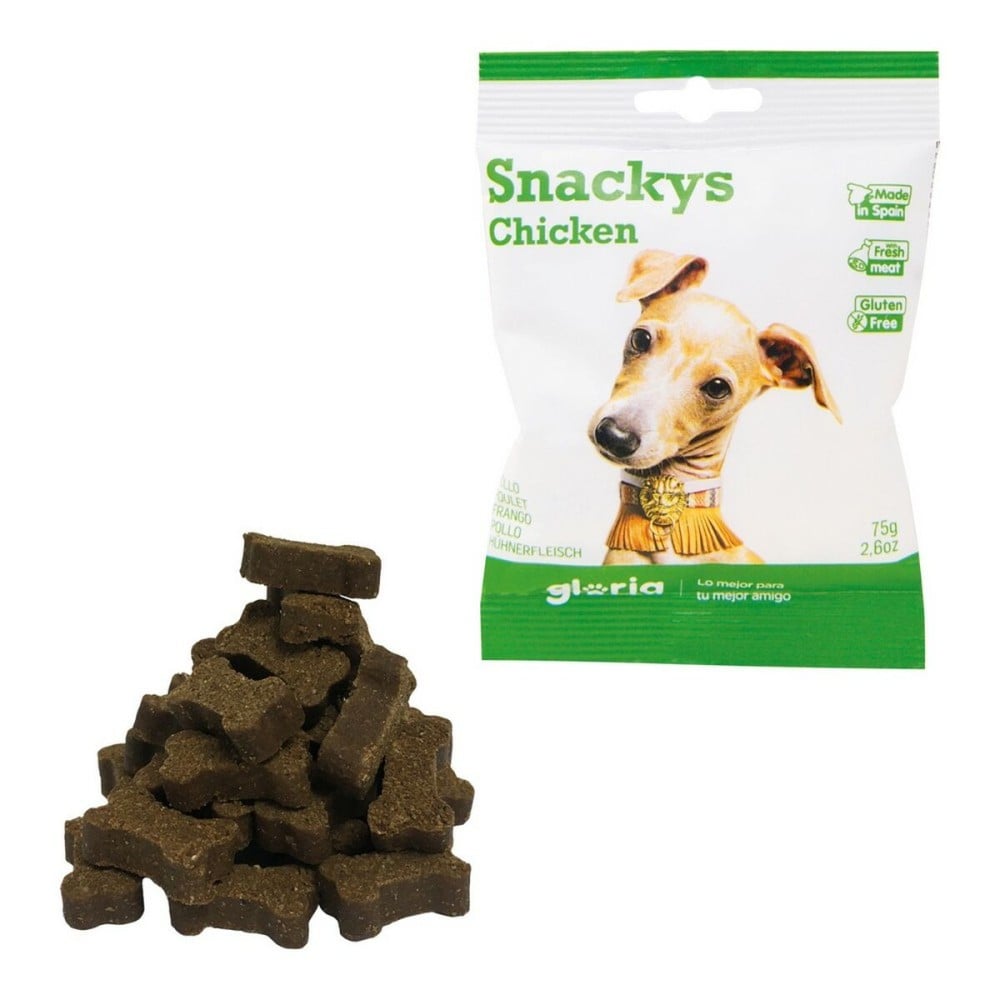 Snack pour chiens Gloria Snackys Poulet (30 x 75 g)