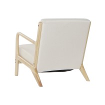 Armchair DKD Home Decor Beige Polyester MDF Wood (65 x 77 x 73 cm)