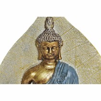 Deko-Figur DKD Home Decor Blau Rot Orange Gold Buddha Orientalisch 15,5 x 5 x 20,7 cm (3 Stück)