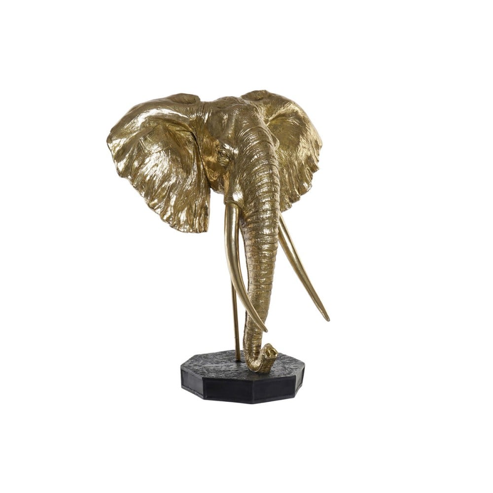 Decorative Figure DKD Home Decor Black Golden Elephant Oriental 60 x 36 x 73 cm