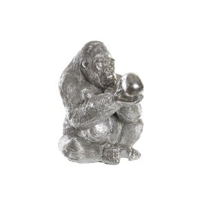 Figurine Décorative DKD Home Decor Argenté Colonial Gorille 38,5 x 33 x 43,5 cm