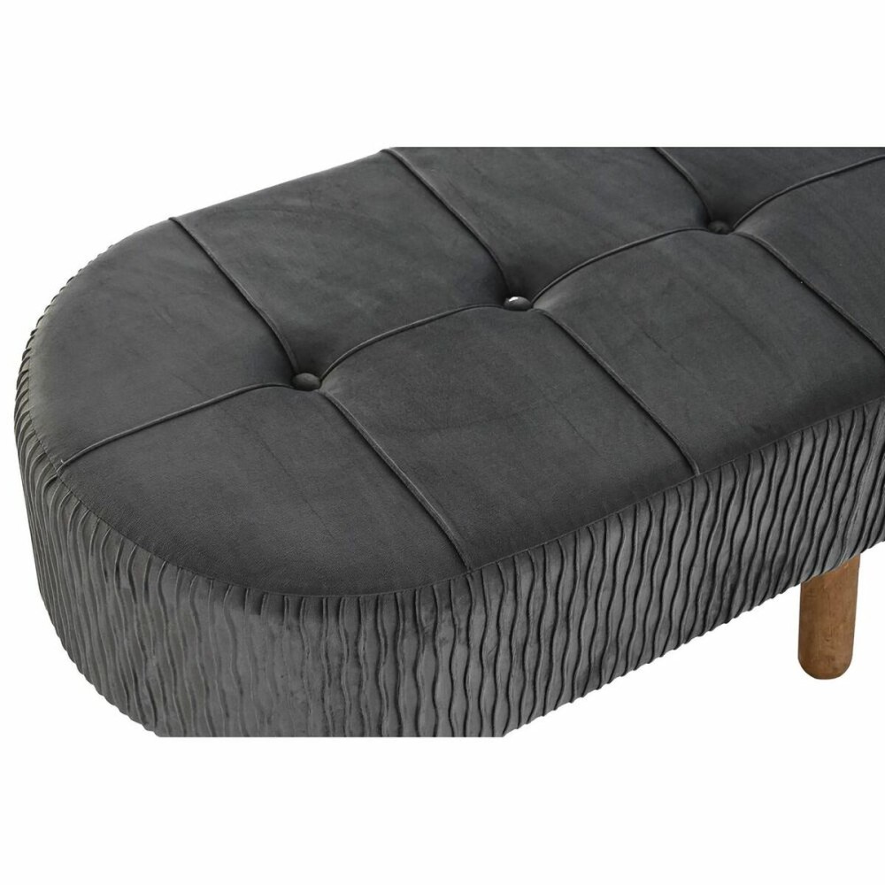 Bench DKD Home Decor   Grey Natural Dark grey Wood 80 x 46 x 38 cm