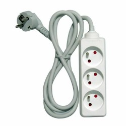 Rallonge 3 prises Schuko sans interrupteur Chacon   (1,5 m)