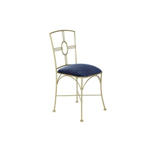 Esszimmerstuhl DKD Home Decor Blau Gold 45 x 42 x 88,5 cm