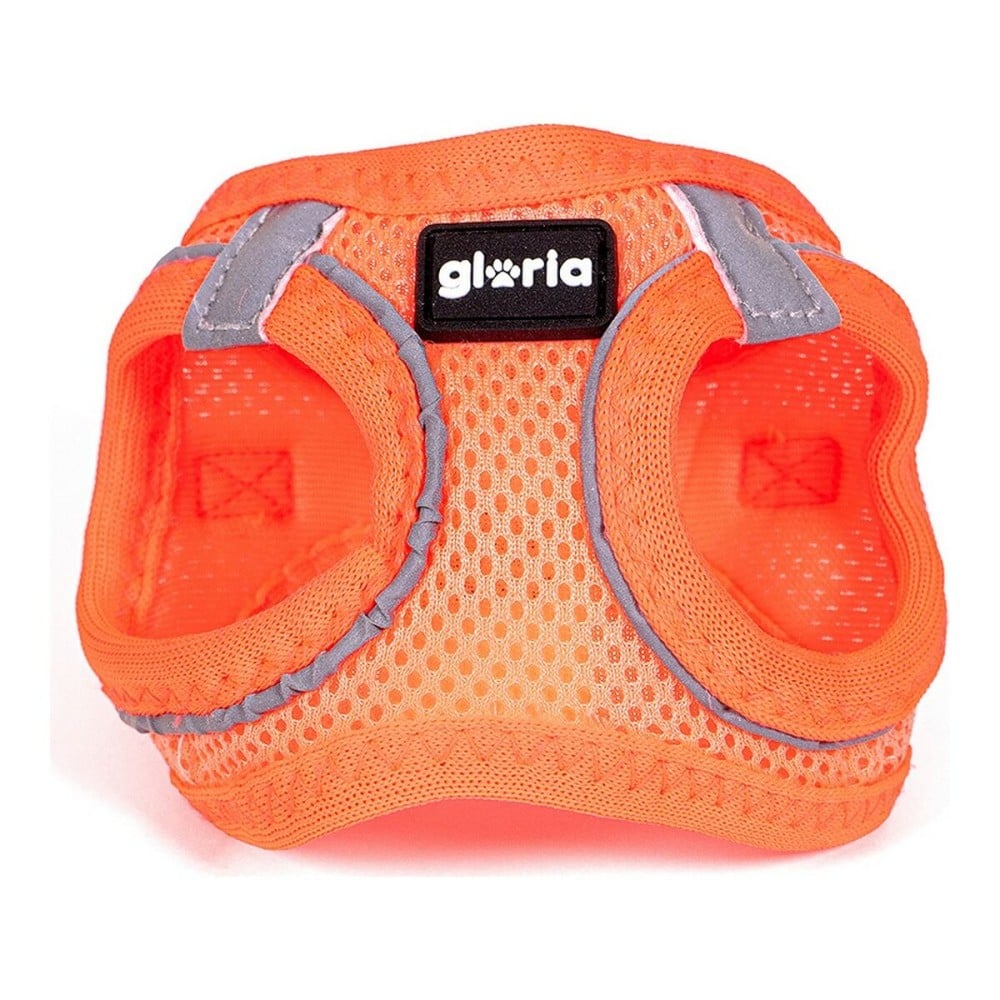 Harnais pour Chien Gloria Air Mesh Trek Star Réglable Orange Taille XXXS (18-20 cm)