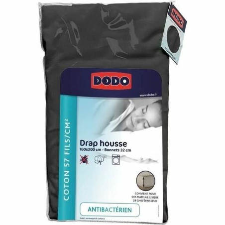 Drap housse DODO Anthracite 160 x 200 cm