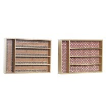 Range-couverts DKD Home Decor Bambou Colonial Africain 25,5 x 35,5 x 5 cm (2 Unités)