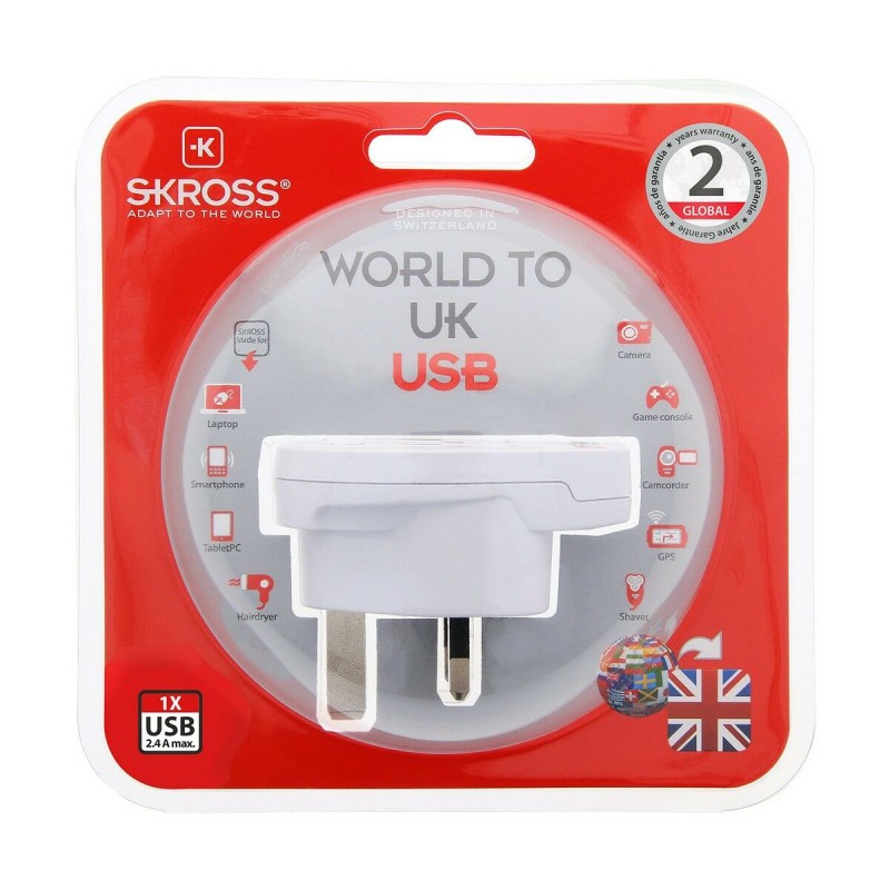 Adaptateur de courant Skross 1500267 United Kingdom International 1 x USB