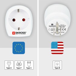 Netzadapter Skross 1500203-E Europäisch Vereinigte Staaten von Amerika