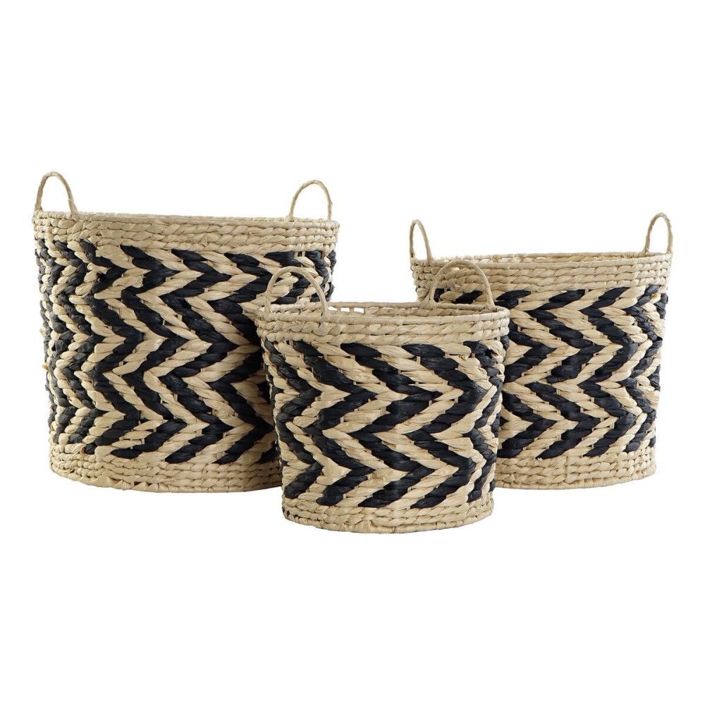 Basket set DKD Home Decor Fibre (40 x 40 x 35 cm)