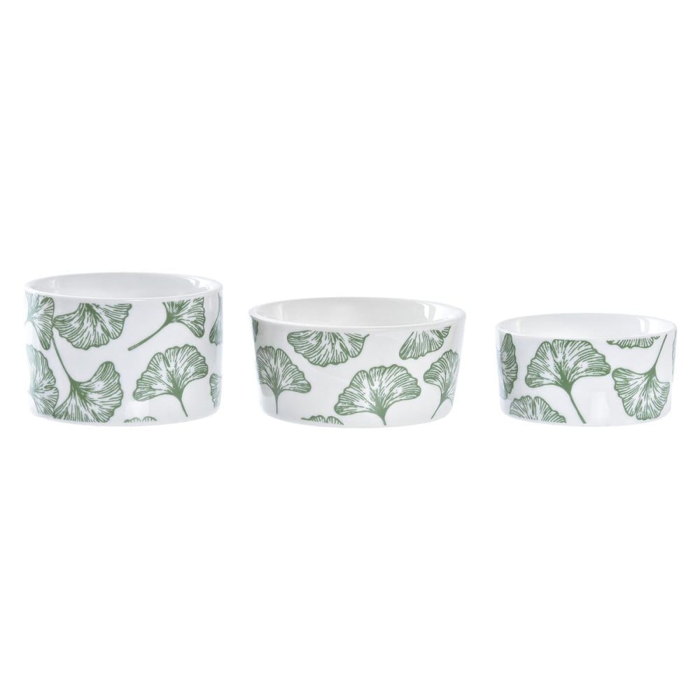 Ensemble à apértif DKD Home Decor Bambou Grès Volets Tropical 4 Pièces 18 x 18 x 1 cm