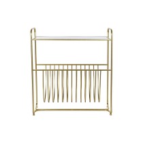 Zeitschriftenkorb DKD Home Decor Spiegel Gold Metall (76 x 35 x 83 cm)