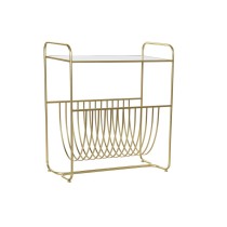 Zeitschriftenkorb DKD Home Decor Spiegel Gold Metall (76 x 35 x 83 cm)