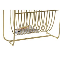 Zeitschriftenkorb DKD Home Decor Spiegel Gold Metall (76 x 35 x 83 cm)