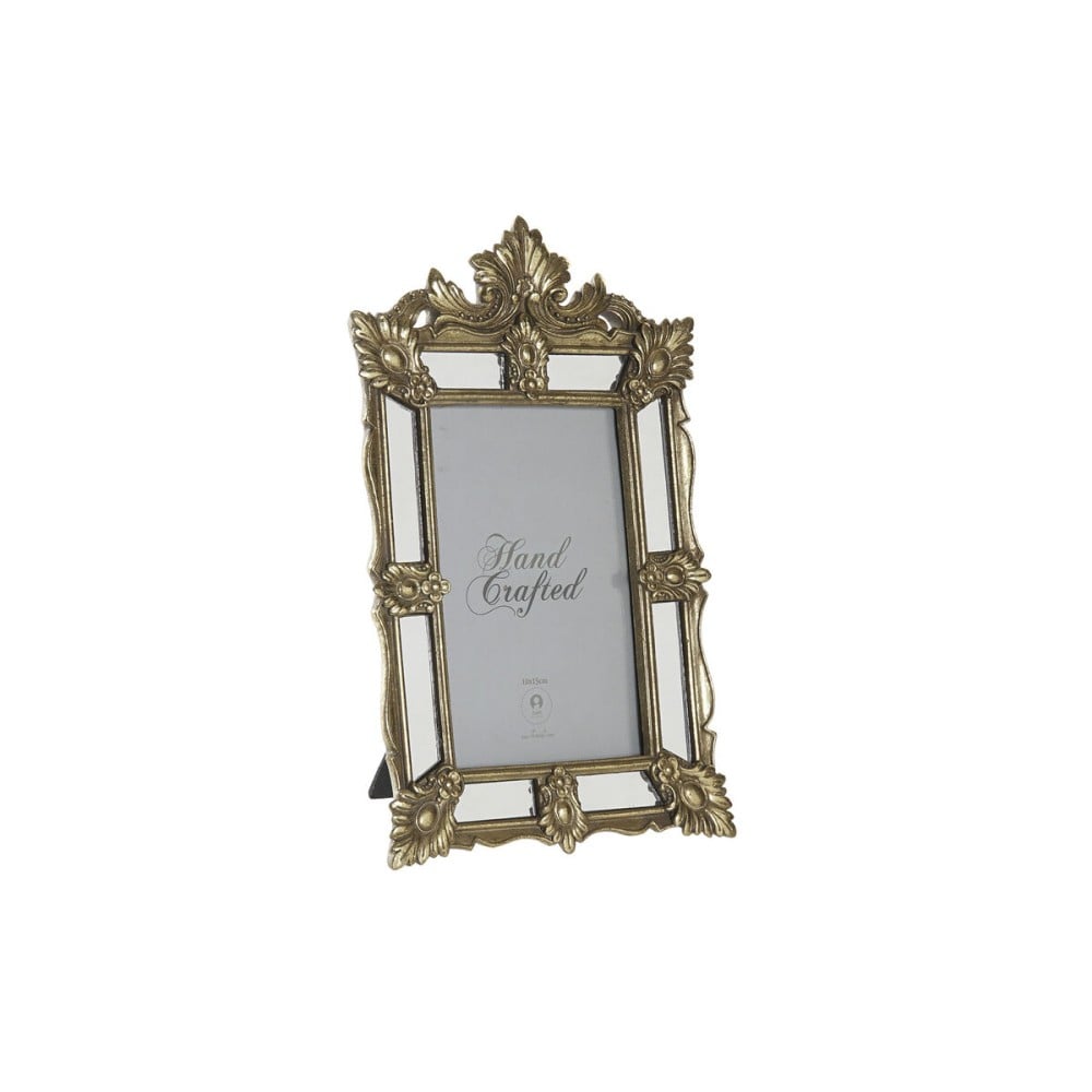 Cadre photo DKD Home Decor Champagne Résine Verre Miroir Shabby Chic 16 x 2 x 25 cm