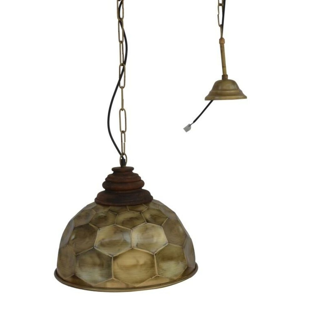 Ceiling Light DKD Home Decor Golden Wood Metal 50 W 39 x 39 x 34 cm