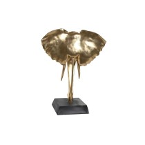 Deko-Figur DKD Home Decor Schwarz Gold Elefant Kolonial 43 x 22 x 55,5 cm