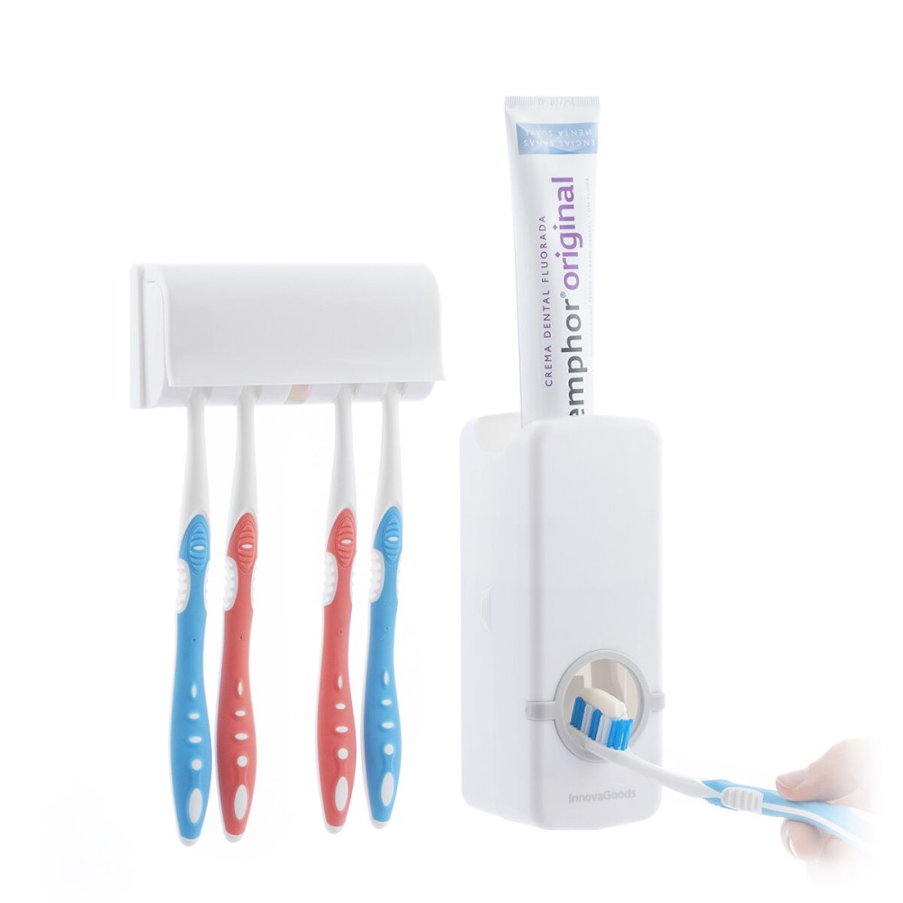 Distributeur de Dentifrice avec Porte Brosse à Dents Diseeth InnovaGoods