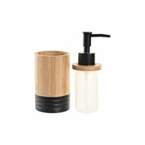 Distributeur de Savon DKD Home Decor Noir Naturel Bambou polypropylène